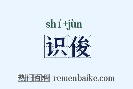 识俊是什么意思的图片